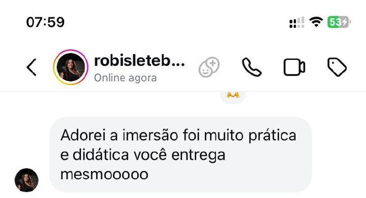 Depoimento de participante