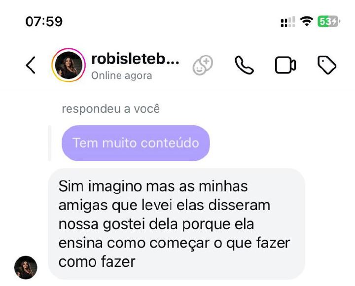 Depoimento de participante