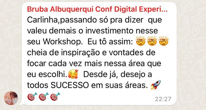 Depoimento de participante