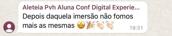 Depoimento de participante